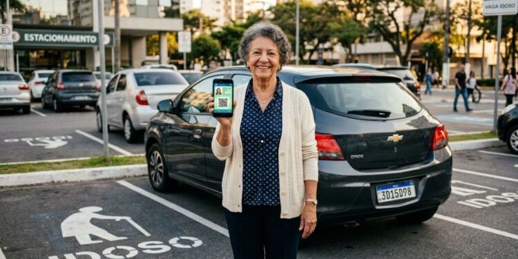 Cartão de estacionamento para idosos no Brasil