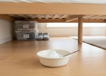 Coloque um prato de bicarbonato de sódio debaixo da cama antes de dormir: um truque caseiro simples que muitas pessoas usam para ajudar a reduzir odores e deixar o ambiente mais agradável, trazendo uma sensação de frescor ao quarto pela manhã