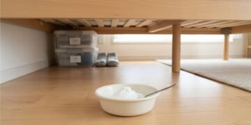 Coloque um prato de bicarbonato de sódio debaixo da cama antes de dormir: um truque caseiro simples que muitas pessoas usam para ajudar a reduzir odores e deixar o ambiente mais agradável, trazendo uma sensação de frescor ao quarto pela manhã