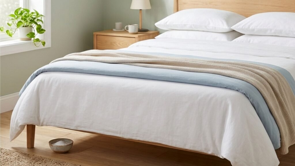 Coloque um prato de bicarbonato de sódio debaixo da cama antes de dormir: um truque caseiro simples que muitas pessoas usam para ajudar a reduzir odores e deixar o ambiente mais agradável, trazendo uma sensação de frescor ao quarto pela manhã