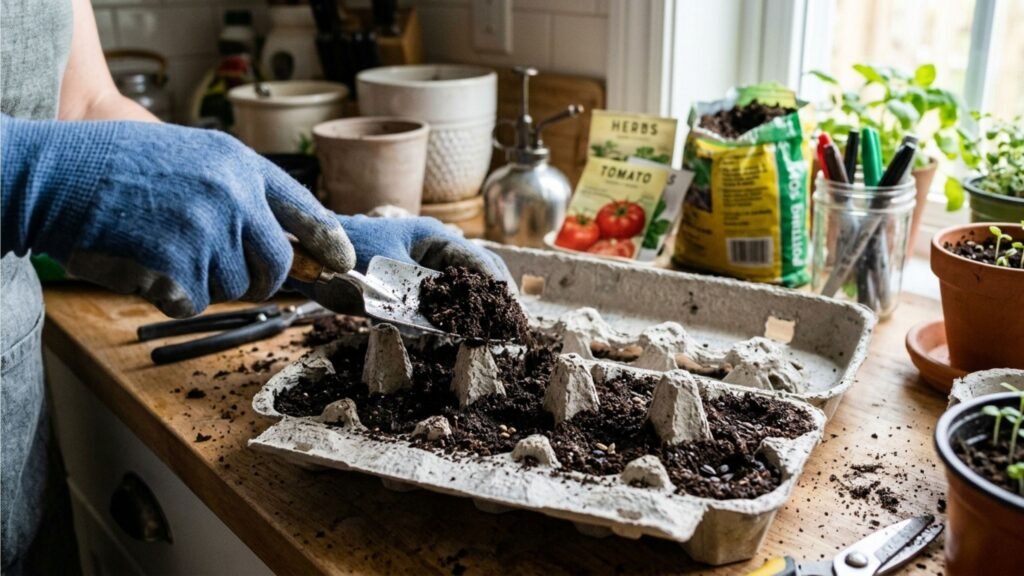 Não jogue caixas de ovos fora: descubra como elas podem ser reaproveitadas como mini sementeiras práticas e econômicas para iniciar uma horta caseira, facilitando a germinação das sementes e ajudando a cultivar plantas de forma simples e sustentável