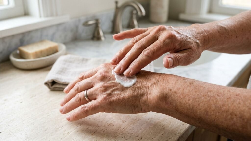 Especialistas explicam por que idosos podem não precisar de banho diário e como essa prática pode influenciar na proteção natural da pele, preservando a hidratação, reduzindo o ressecamento e mantendo o equilíbrio cutâneo de forma mais saudável com o passar da idade