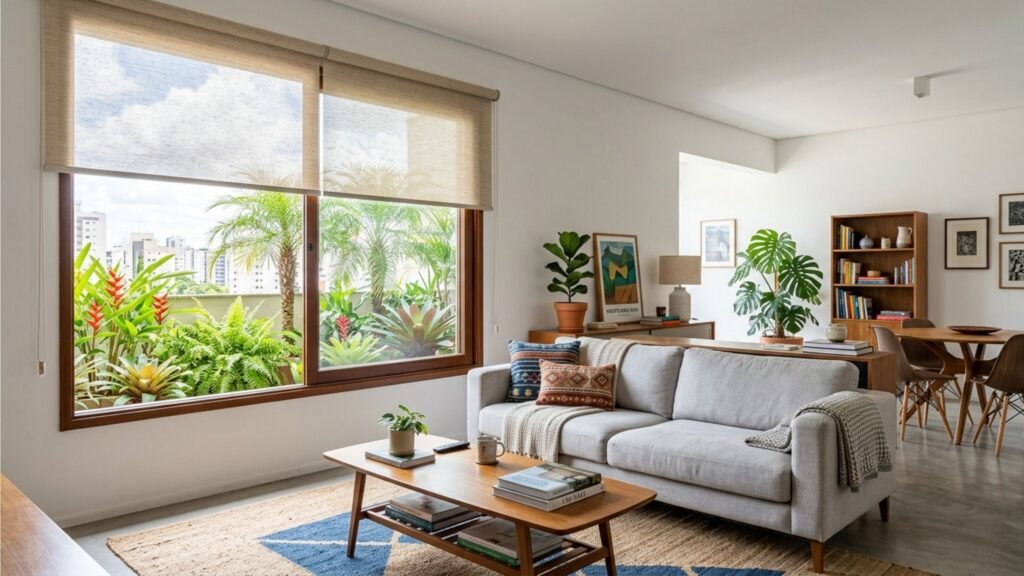 Em vez de cortinas pesadas, prefira está opção leve que está dominando os ambientes pela praticidade e elegância