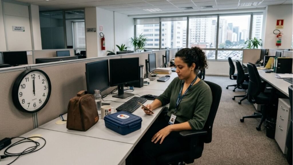 Fim de 1h de almoço muda rotina de trabalhadores e entender a nova regra garante seus direitos no trabalho