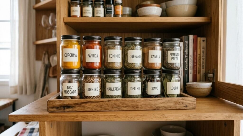Não jogue fora os potes de vidro de azeitona e palmito: 5 ideias criativas para transformá-los em porta-temperos padronizados na cozinha
