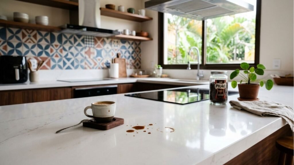 Adeus à bancada de granito: a pedra mais resistente a manchas que está dominando cozinhas modernas