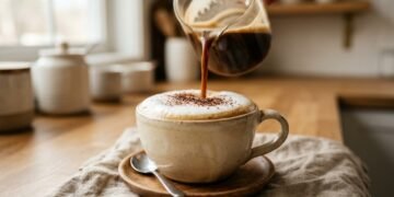 Café com leite espumante feito em casa fica cremoso e brilhante em menos de 5 minutos