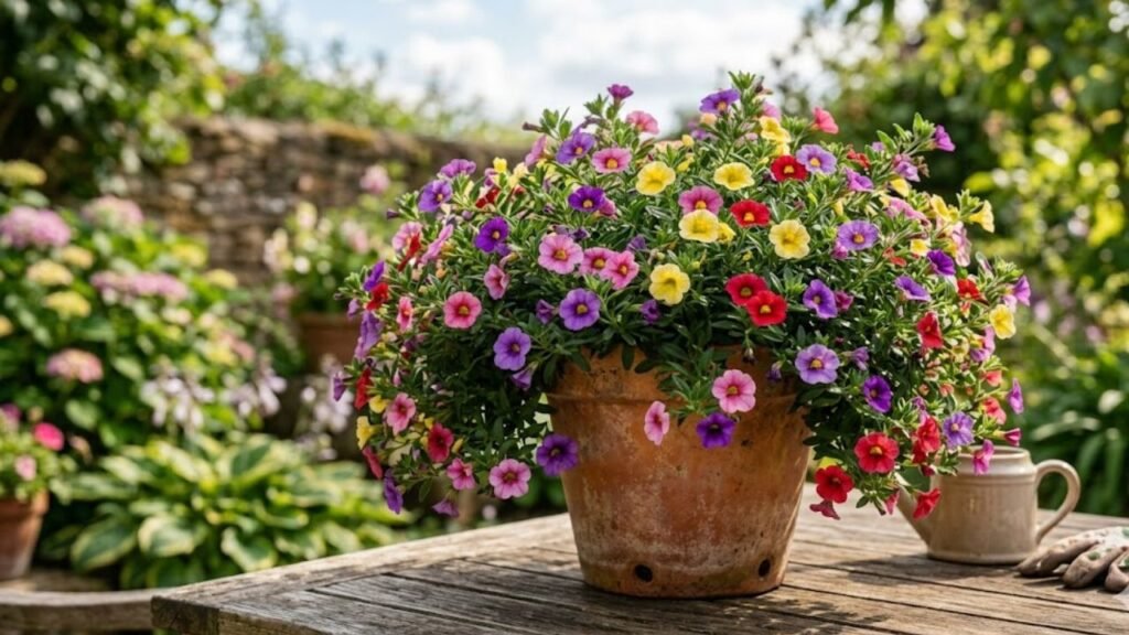 calibrachoa na varanda