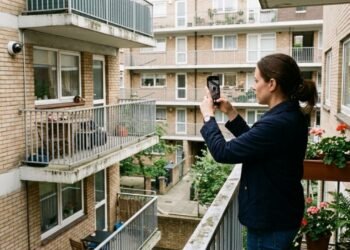 Vizinho instala câmera de segurança apontada para a janela do apartamento ao lado e a Justiça determina a remoção imediata porque o Código Civil proíbe vigilância que invada a privacidade do outro