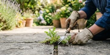 Ervas daninhas entre azulejos: métodos naturais para eliminar o problema