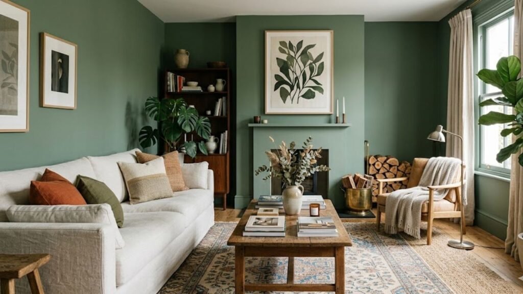 paredes verde sálvia