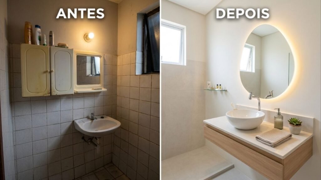 Adeus aos antigos armarinhos de plástico com espelho de abrir no banheiro: a alternativa que está em alta é a elegância e a iluminação moderna em 2026