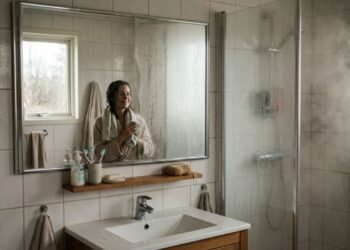 Como evitar que o espelho do banheiro embace durante o banho quente: o truque fácil de passar esse item que está na moda e sempre funciona