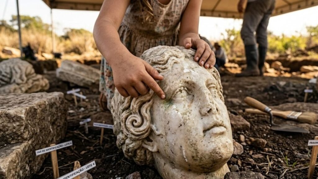 estátua romana