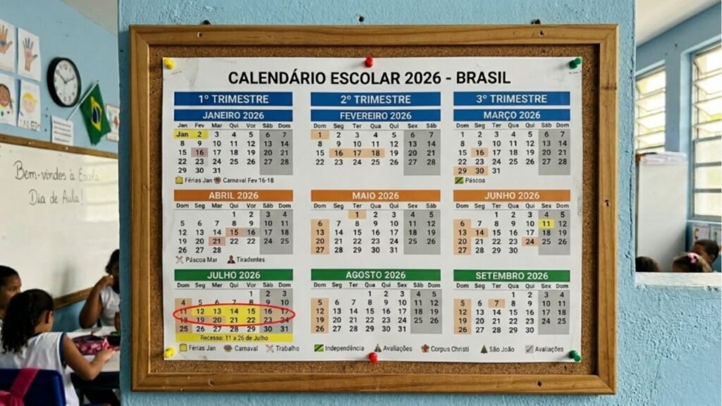 Governo altera o calendário escolar: as férias de meio de ano agora serão mais curtas