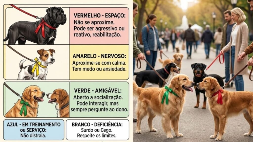 fitas coloridas nas guias