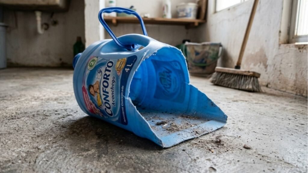 Não jogue fora os frascos plásticos grandes de amaciante vazios, eles podem ser muito úteis para a limpeza da sua casa