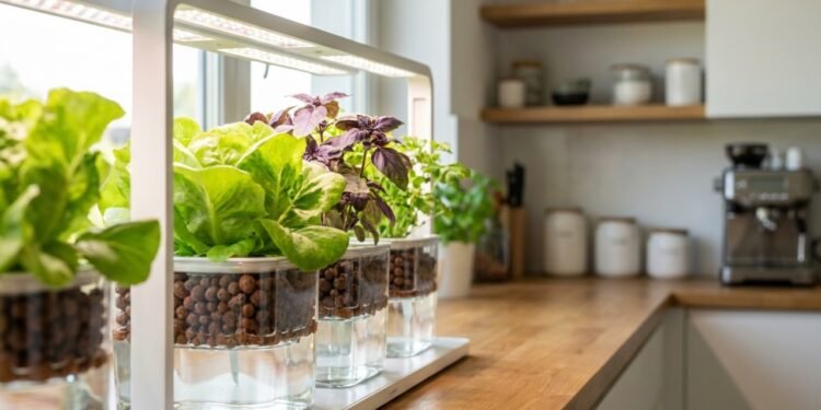 Horta sem terra vira solução prática para apartamentos pequenos e produção de folhas frescas