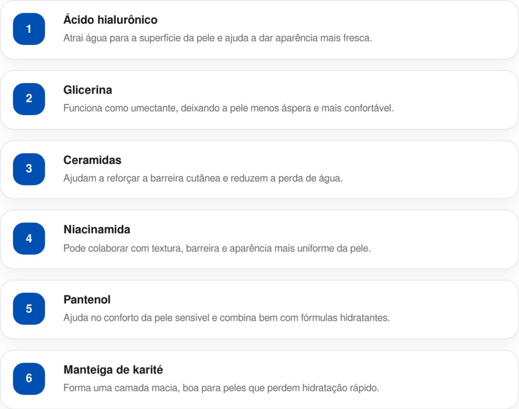 6 ingredientes queridinhos para deixar a pele madura hidratada e com mais viço