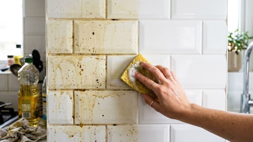 limpar azulejo com bicarbonato