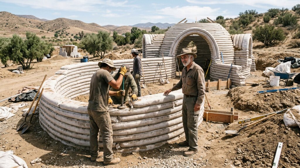 Como construir de forma sustentável com superadobe