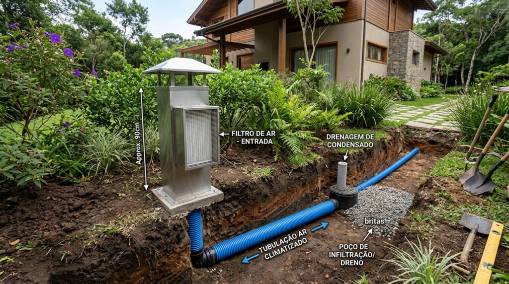 Poços canadenses: tecnologia natural de baixo custo para aquecer sua casa e economizar energia