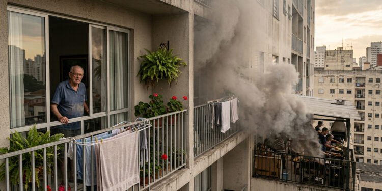 Vizinho faz churrasco na varanda todo fim de semana e a fumaça invade meu apartamento: o que diz a lei?