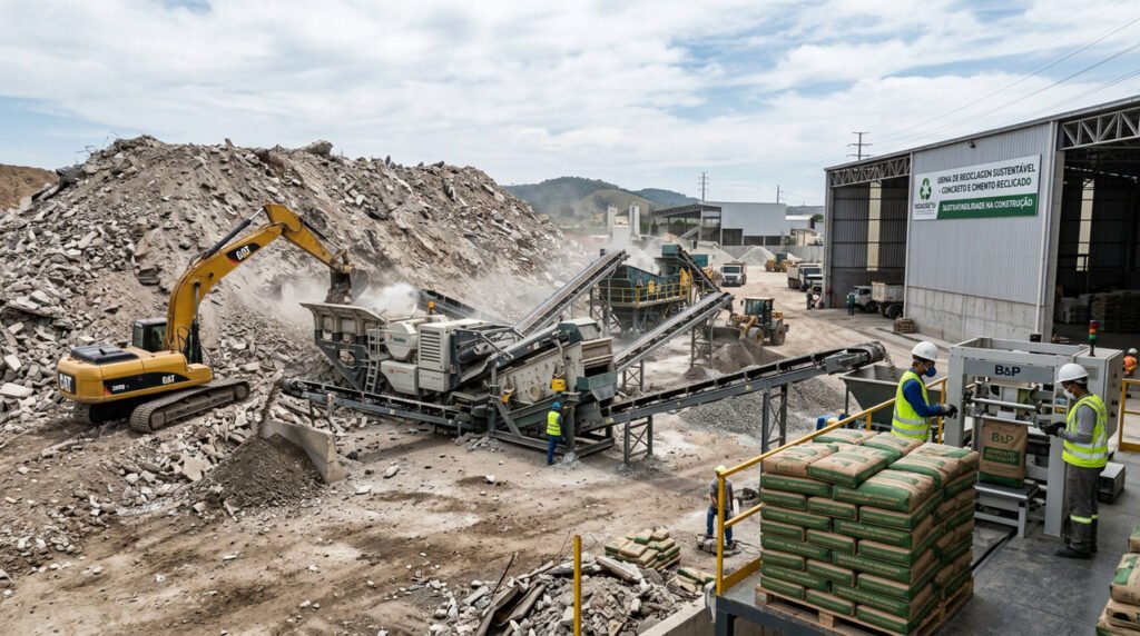 Engenheiros da Universidade de São Paulo e de Princeton desenvolveram um cimento com 80% de material reciclado que possui a mesma resistência do cimento Portland e reduz as emissões em 61%