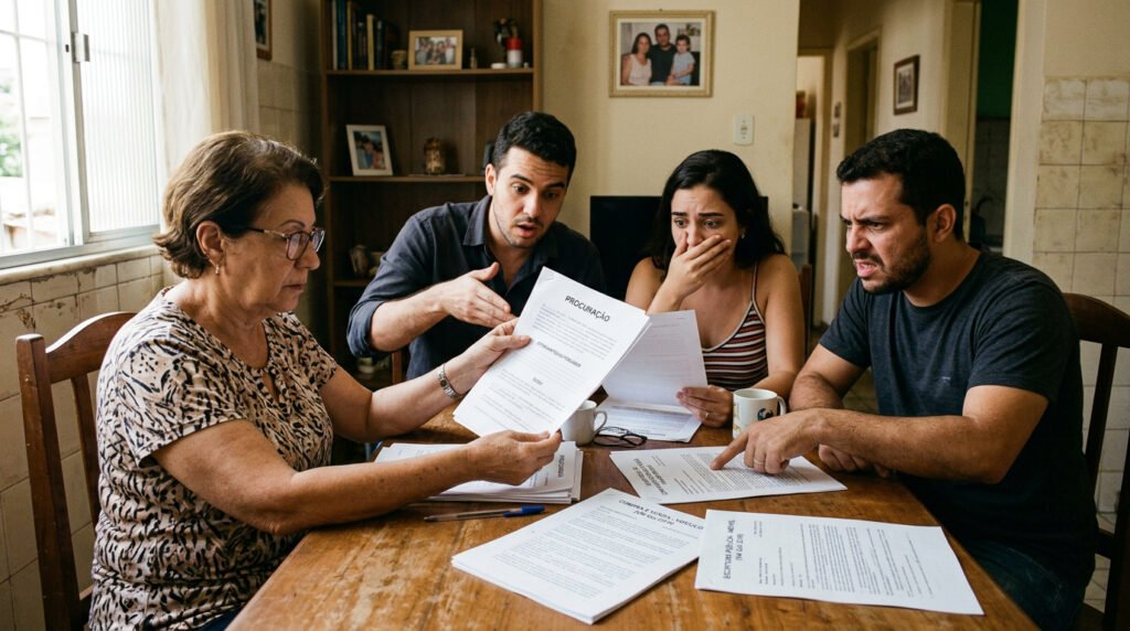 Madrasta usa procuração de falecido para vender caminhão de R$ 230 mil, terreno de R$ 189 mil e dois carros avaliados em R$ 180 mil, deixando filhos do primeiro casamento sem um centavo; Justiça pode anular todas as vendas