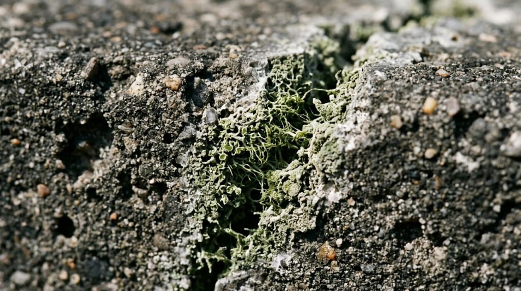 Cientistas do Texas desenvolvem um tipo de "concreto vivo" que cura suas próprias rachaduras usando líquens sintéticos
