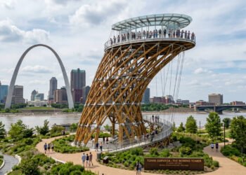 Uma startup americana planeja construir em St. Louis a primeira torre do mundo feita de bambu estrutural, que é três vezes mais resistente que o aço