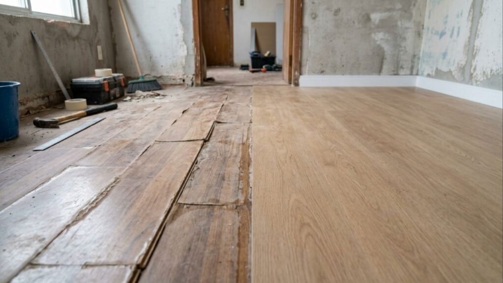 Adeus ao piso laminado que estufa com a umidade: esse material está tomando o lugar nas reformas de 2026 e barateia o custo do metro quadrado