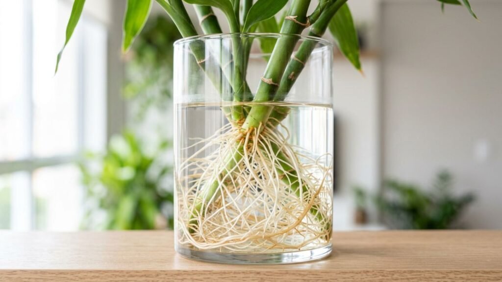 plantas cultivadas na água