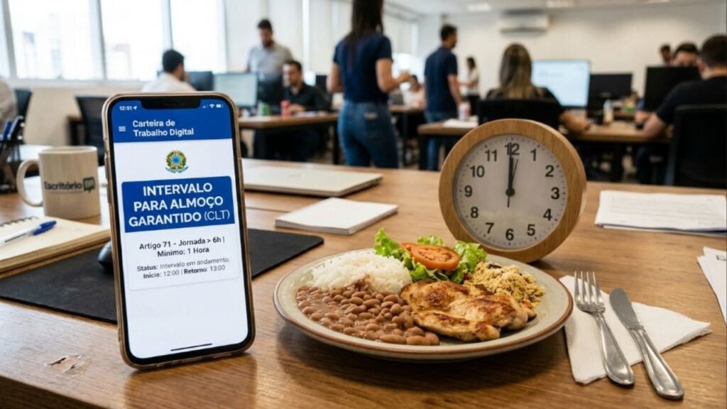 O fim de 1h de almoço muda rotina de trabalhadores e entender a nova regra garante seus direitos
