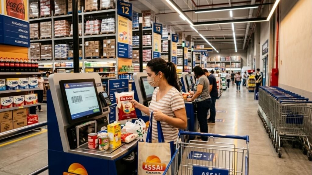 Supermercados como Atacadão, Carrefour e Assaí adotam nova tecnologia que promete acabar com as filas