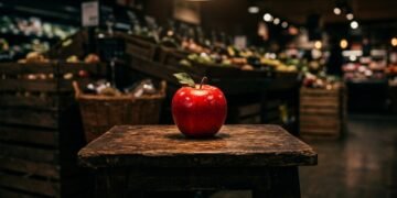 Por que os supermercados usam iluminação diferente na área de frutas e verduras?