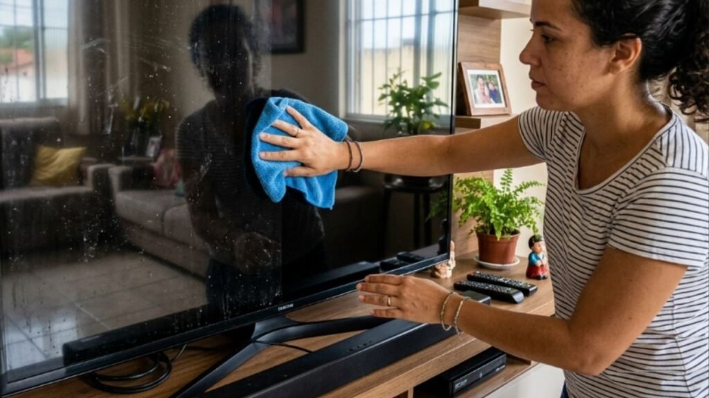 Como limpar a tela da televisão e dos monitores do computador sem riscar para recuperar a nitidez da imagem