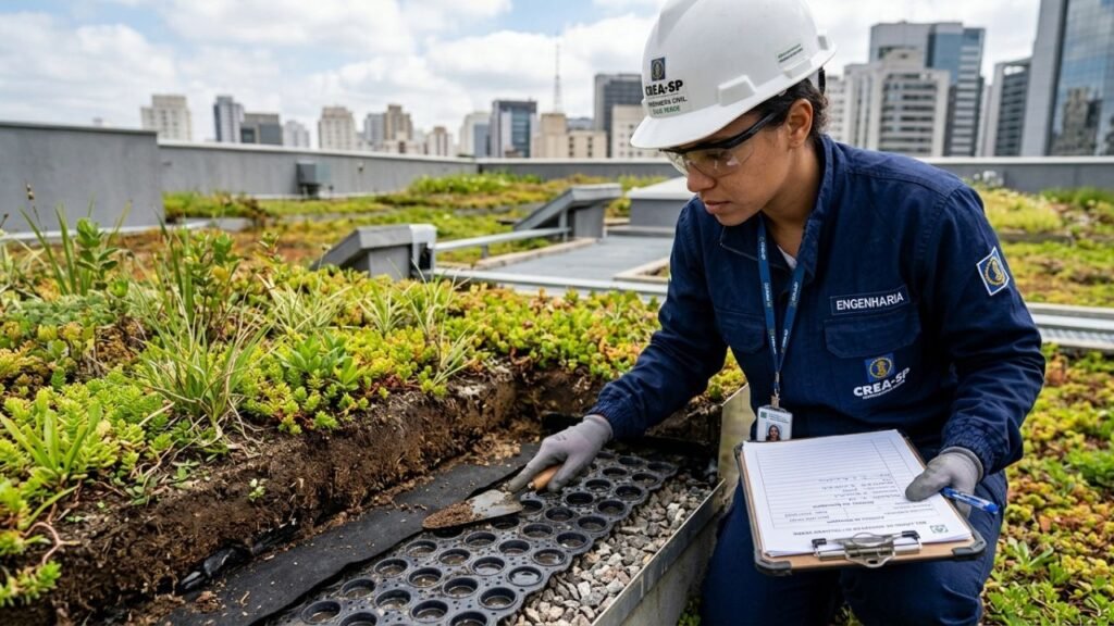 tendência de tetos verdes