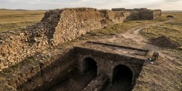 Sob uma cidade de pedra de 4.500 anos na China, arqueólogos encontraram 6 túneis que iam além dos muros da fortificação e ninguém esperava encontrar isso num sítio tão antigo