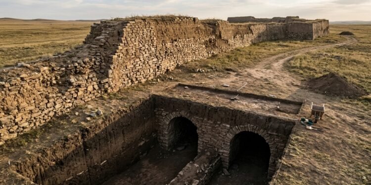 Sob uma cidade de pedra de 4.500 anos na China, arqueólogos encontraram 6 túneis que iam além dos muros da fortificação e ninguém esperava encontrar isso num sítio tão antigo