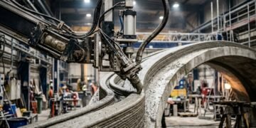 Pesquisadores do MIT desenvolvem impressão 3D de pontes de concreto que reduz o material em até 76%.