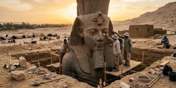 Arqueólogos encontram obra colossal de Ramsés II e ampliam os mistérios sobre o antigo Egito
