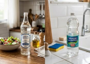 Vinagre branco e vinagre de limpeza: saiba quando e como utilizar cada um