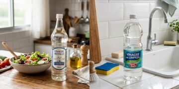 Vinagre branco e vinagre de limpeza: saiba quando e como utilizar cada um
