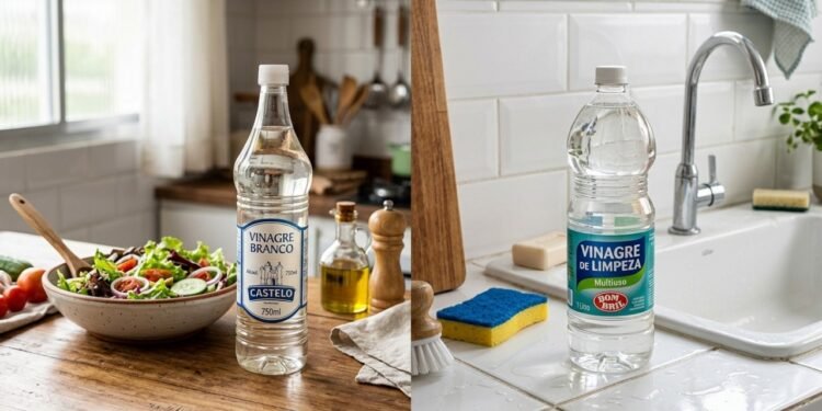 Vinagre branco e vinagre de limpeza: saiba quando e como utilizar cada um