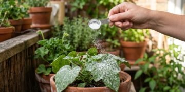 Antes de usar produtos fortes no jardim, entenda como o bicarbonato pode ajudar contra o fungo branco das plantas