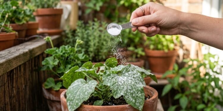 Antes de usar produtos fortes no jardim, entenda como o bicarbonato pode ajudar contra o fungo branco das plantas
