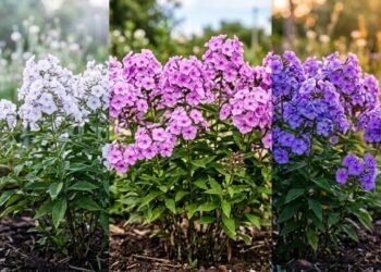 A planta que parece mudar de cor ao longo do dia e cria uma nuvem de flores no jardim
