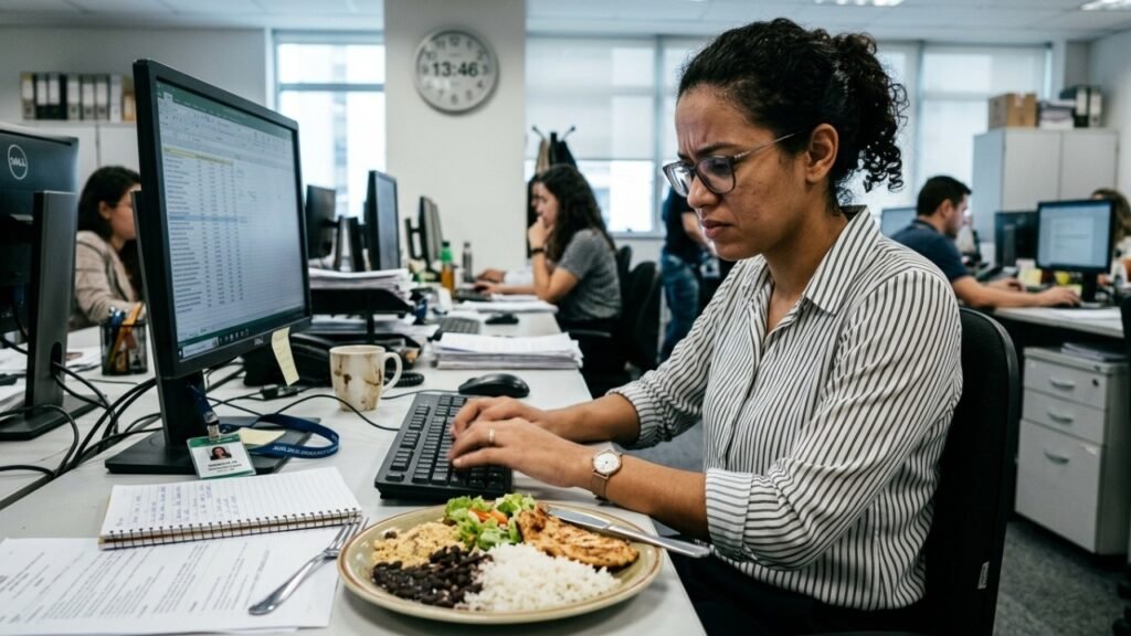 Fim da 1 hora de almoço muda a rotina dos trabalhadores, e conhecer a nova regra protege seus direitos