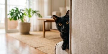 Os veterinários concordam que "Os gatos pretos são muito afetuosos, mas às vezes um pouco tímidos."
